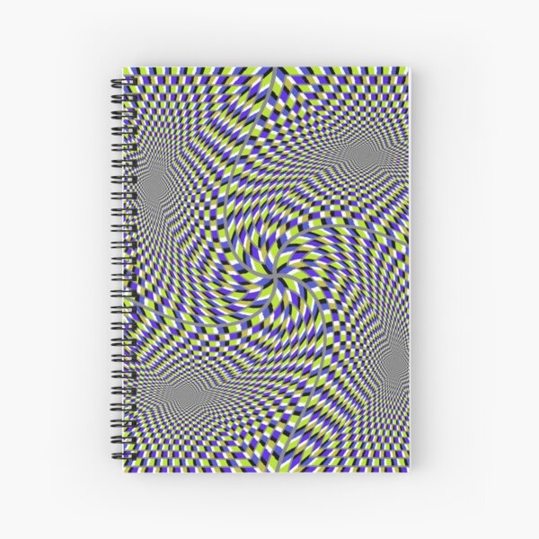 Optical #Art: Moving #Pattern #Illusion - #OpArt  Spiral Notebook
