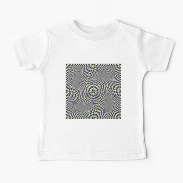 Optical #Art: Moving #Pattern #Illusion - #OpArt  Baby T-Shirt