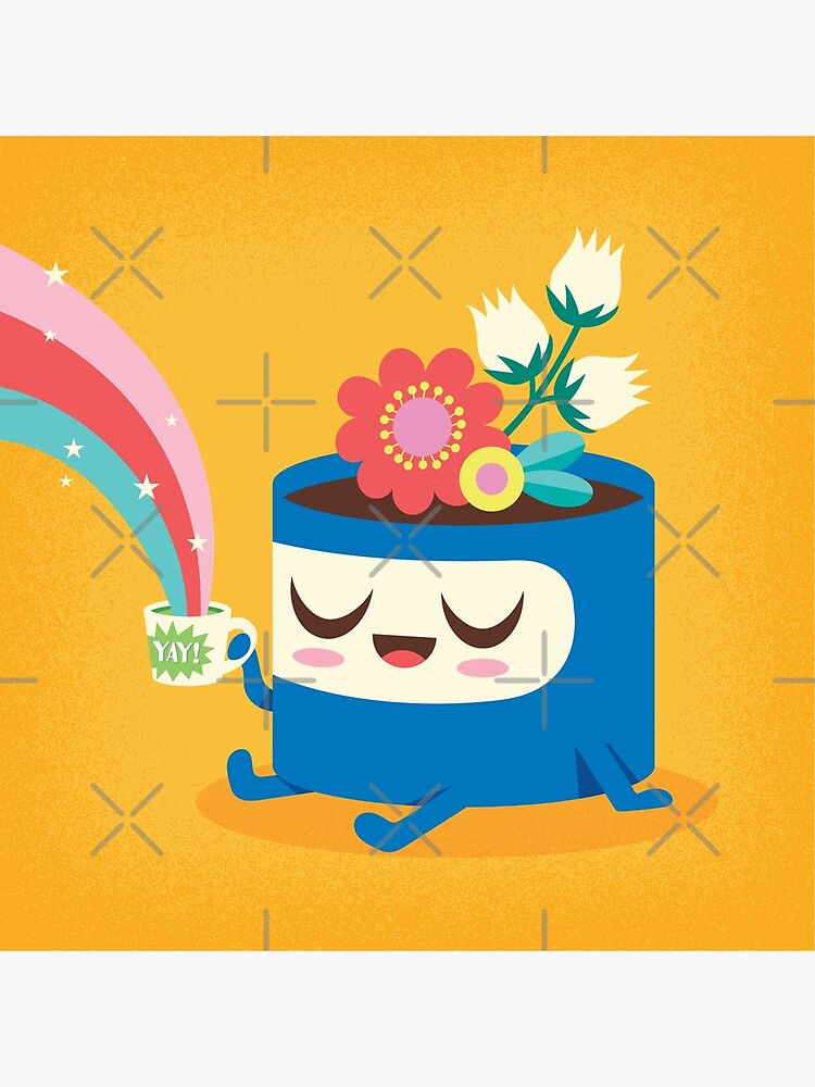 "Flower Pot Head and Magic Tea" Poster by jsongdesign Redbubble