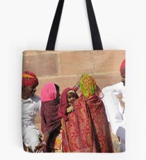 Chatting to Friends, Jodhpur Tote Bag