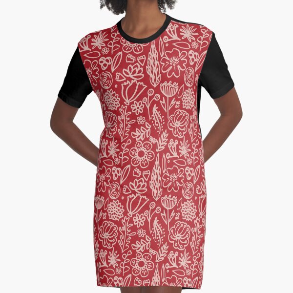 Loud flowers Graphic T-Shirt Dress