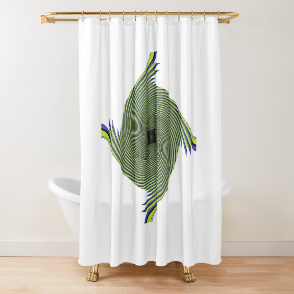 Optical #Art: Moving #Pattern #Illusion - #OpArt  Shower Curtain