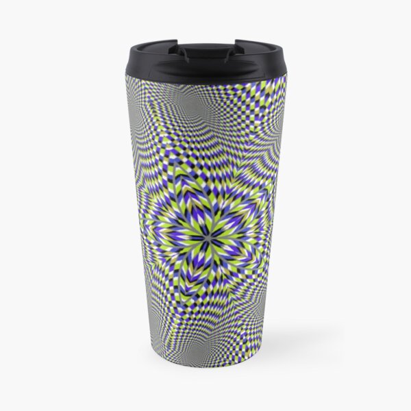 Optical #Art: Moving #Pattern #Illusion - #OpArt  Travel Mug