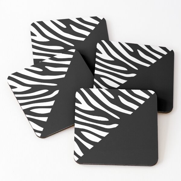 Item preview, Zebra Print and Pin Stripes Animal Print Black and White designed and sold by jocelynsart.