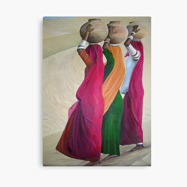 Porteuses d'eau Impression sur toile