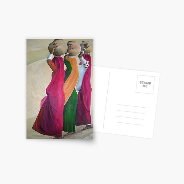Porteuses d'eau Carte postale