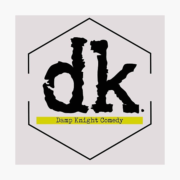 Damp Knight Comedy Logo Photographic Print