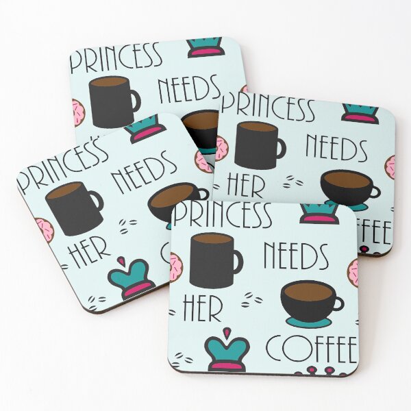 Item preview, Princess Needs Her Coffee designed and sold by Art by Amy Panfalone.