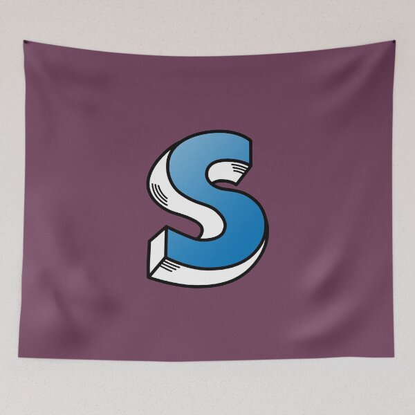 Item preview, The Letter S - Blue designed and sold by FinlayMcNevin.