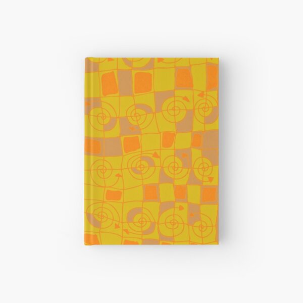 Yellow and Orange Squiggles Duffle Bag Hardcover Journal