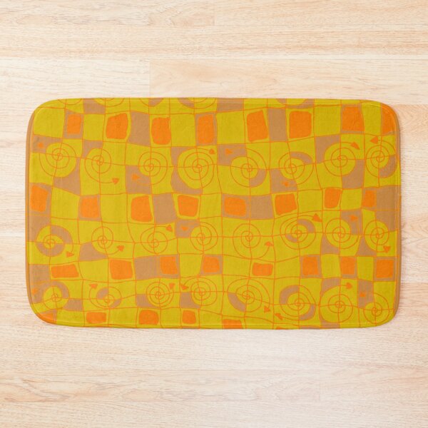 Item preview, Yellow and Orange Squiggles Duffle Bag designed and sold by ntartworks.