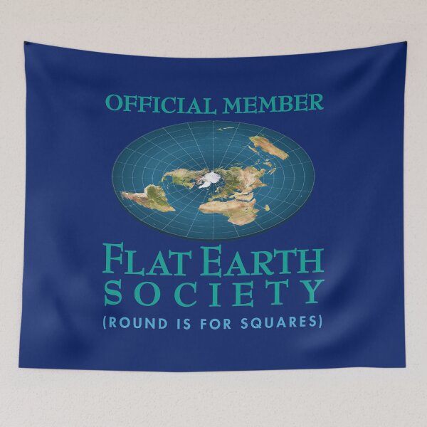 Item preview, Official Member Flat Earth Society (Round is for Squares) designed and sold by Futurebeachbum.