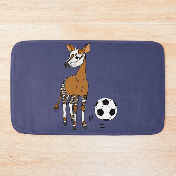 Item preview, Funny Okapi Playing Soccer Cartoon designed and sold by Nature's Fancy.