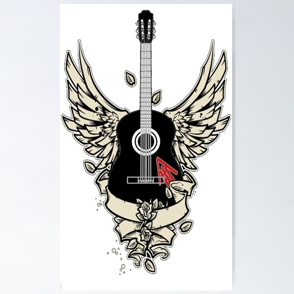 Artikelvorschau, Ambrose, Das unsterbliche Barden-Gitarren-Logo entworfen und verkauft von Gowombat.