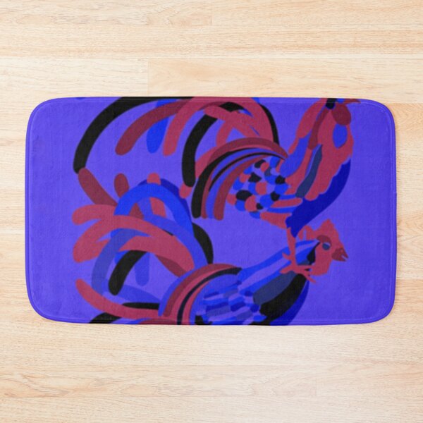Item preview, Rooster Abstract Art Blue designed and sold by ntartworks.
