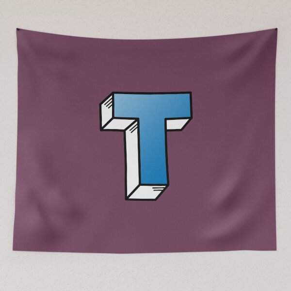 Item preview, The Letter T - Blue designed and sold by FinlayMcNevin.