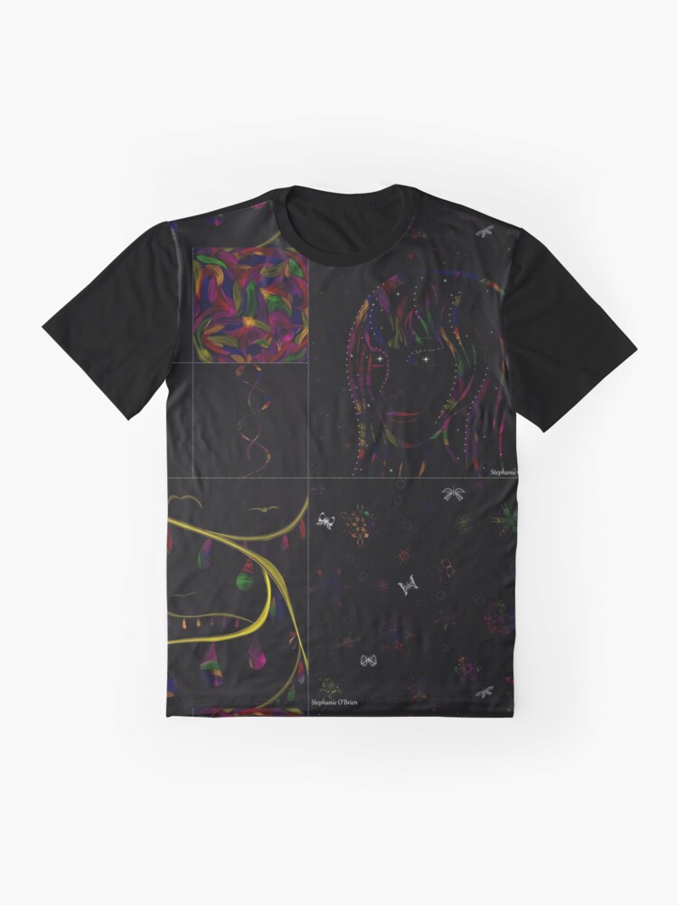 Thumbnail 4 of 5, Graphic T-Shirt, Subtracting Night from Rainbows, full collection designed and sold by StephOBrien.