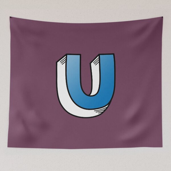 Item preview, The Letter U - Blue designed and sold by FinlayMcNevin.