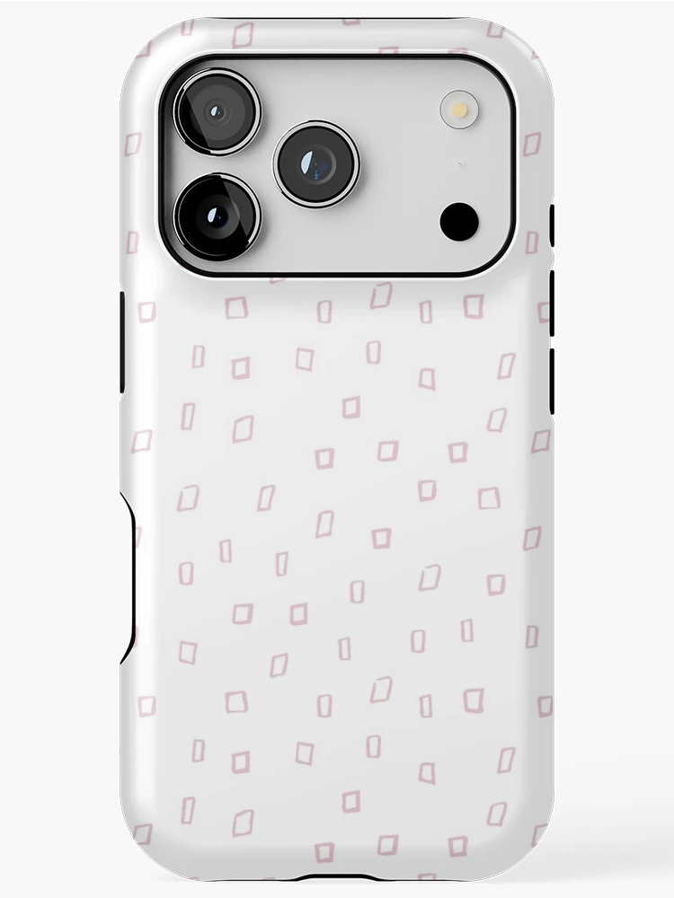 Thumbnail 1 of 4, iPhone Case, Pink Square Simple Pattern designed and sold by thepatternshop.
