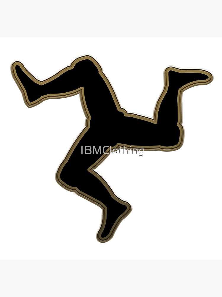 "Gold Rims Isle of Man 3 Legs" Poster by IBMClothing Redbubble