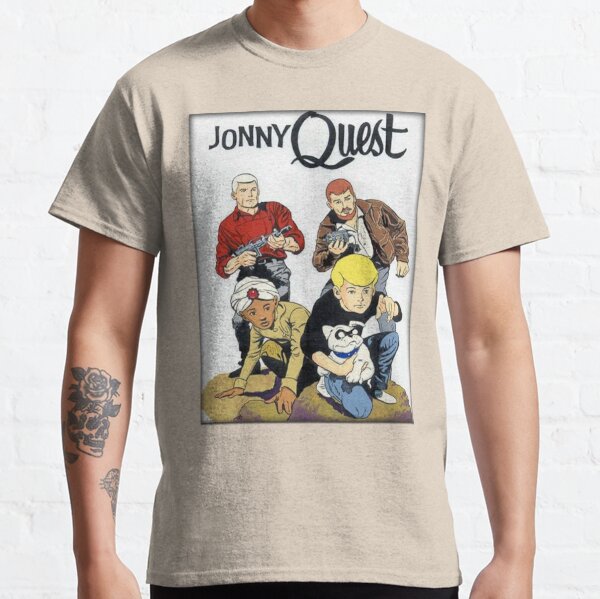 Jaren 90 The Real Adventures of Johnny Quest TV Show Cartoon Network t-shirt Large Kleding Gender-neutrale kleding volwassenen Tops & T-shirts T-shirts T-shirts met print 
