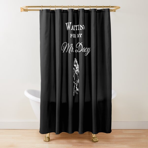 Jane Austen Pride & Prejudice Book Gift Mr. Darcy Shower Curtain