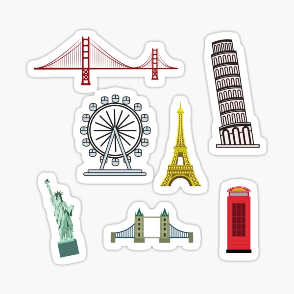 Item preview, Wanderlust Travel Landmarks Bundle Pack designed and sold by angelmalfoy.