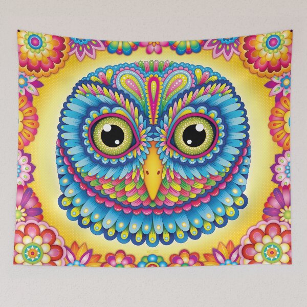 Item preview, Colorful Owl Art (Tropicalia) by Thaneeya McArdle designed and sold by Thaneeya McArdle.