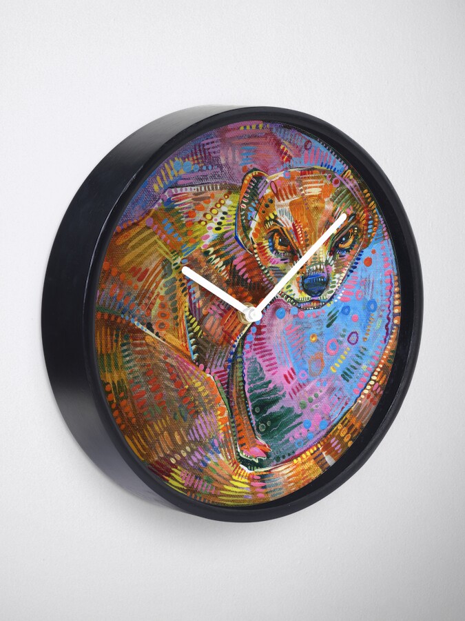 Alternate view of Mongoose Painting - 2015 Clock