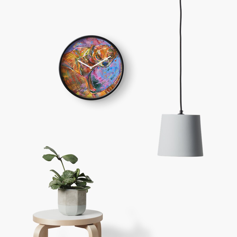 Mongoose Painting - 2015 Clock