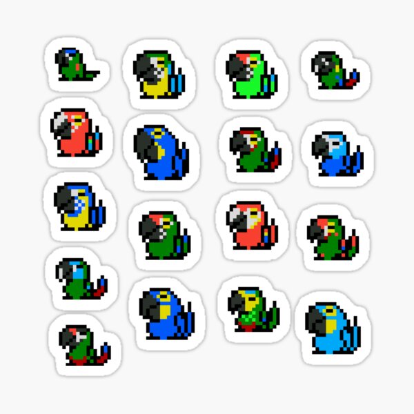 Pendulum Macaws Sticker