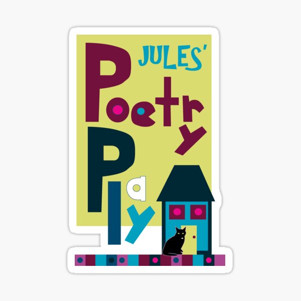 Jules Poetry Playhouse logo Sticker