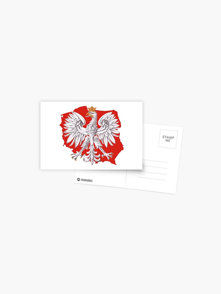 Carte de vœux for Sale avec l'œuvre « Pologne drapeau polonais - aigle  polonais » de l'artiste vladocar