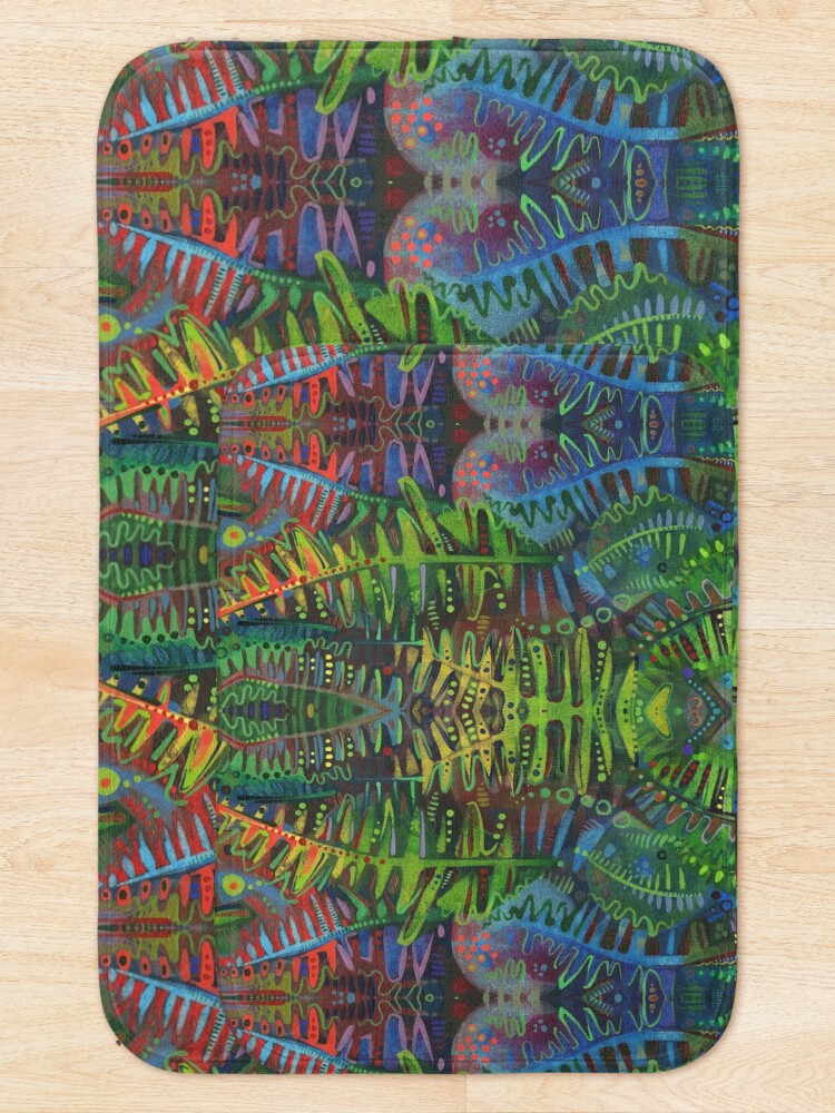 Alternate view of Fern detail painting - 2014 Bath Mat