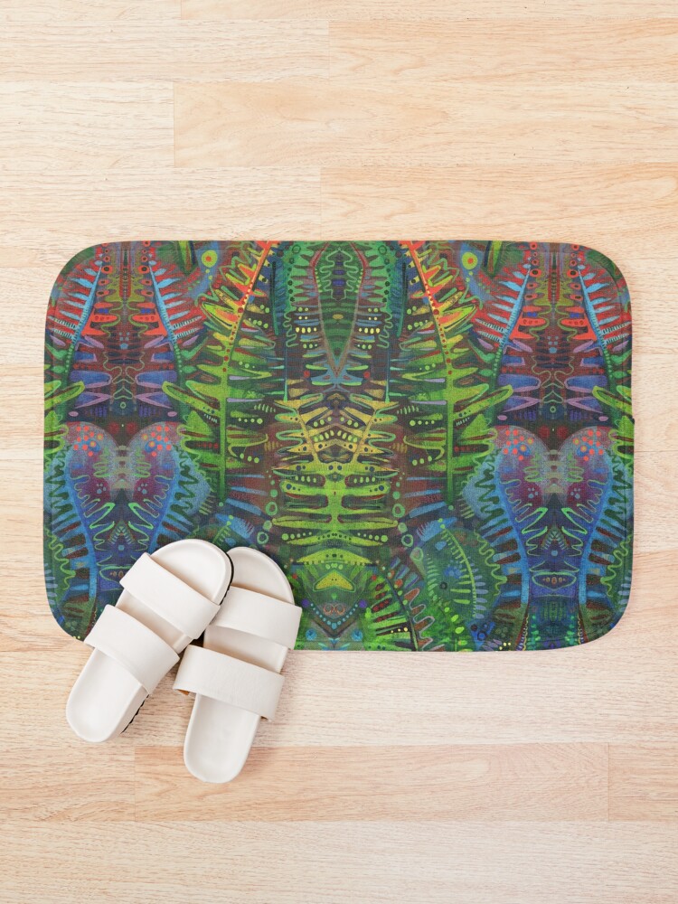 Alternate view of Fern detail painting - 2014 Bath Mat