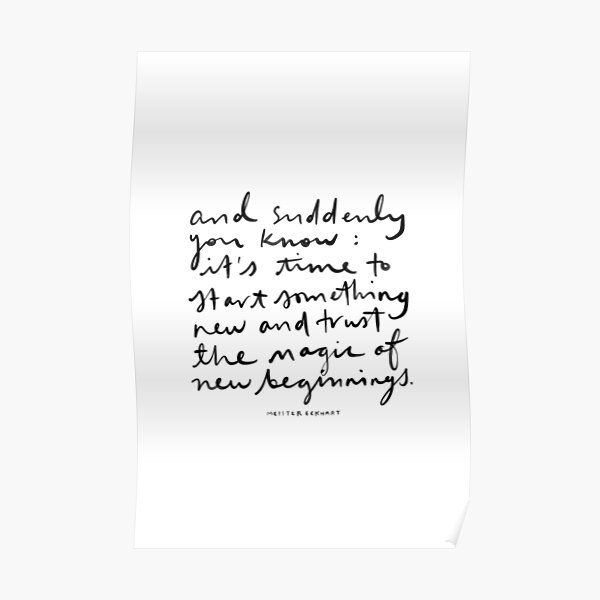New Beginnings. Poster
