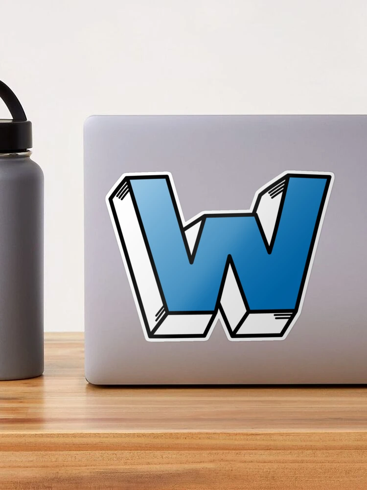 Light Blue Letter W