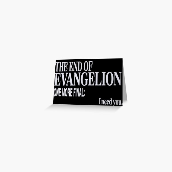 Evangelion Title Greeting Cards Redbubble