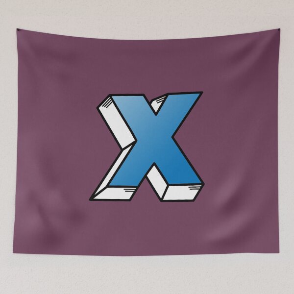 Item preview, The Letter X - Blue designed and sold by FinlayMcNevin.