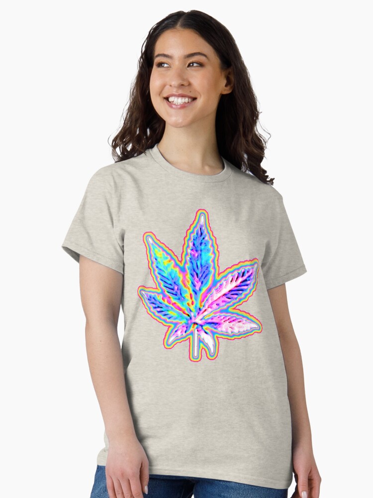 Thumbnail 2 of 7, Classic T-Shirt, Luminous Leaf designed and sold by dinaaaaaah.