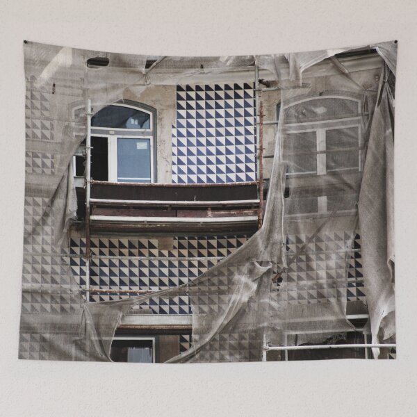 Item preview, Antique Building's Facade with Scaffolding designed and sold by Anna Lemos.