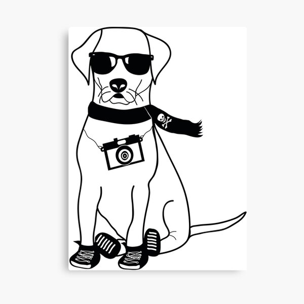 Item preview, Hipster Labrador - Cute Dog Cartoon Character designed and sold by designedbyn.