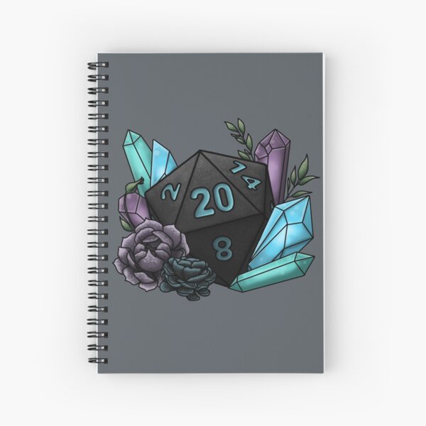 Mystic Class D20 - Tabletop Gaming Dice Spiral Notebook