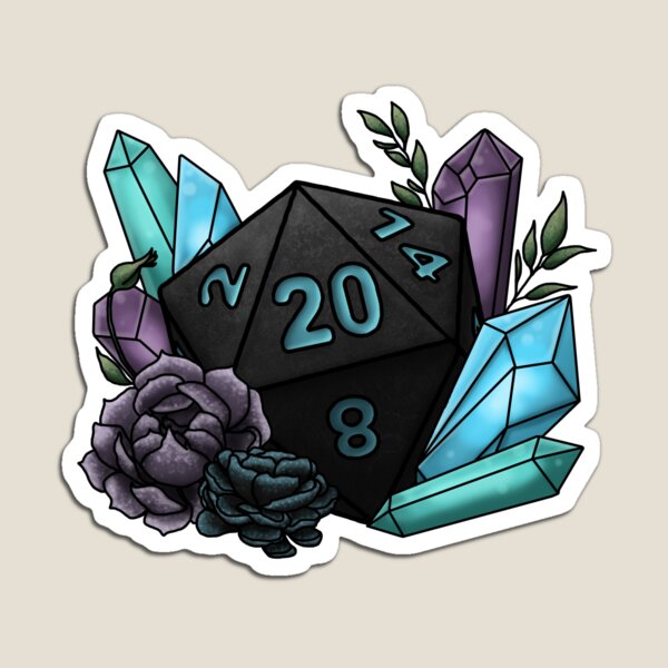 Mystic Class D20 - Tabletop Gaming Dice Magnet