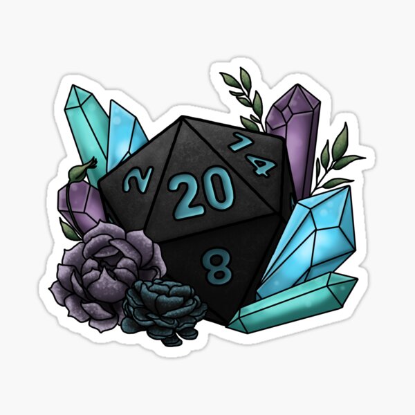 Item preview, Mystic Class D20 - Tabletop Gaming Dice designed and sold by Kiel Chenier + Cassidy June Art.