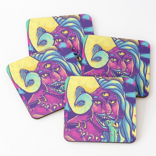 Item preview, Psychedelic Neon Demon  designed and sold by hekyllandhyde.
