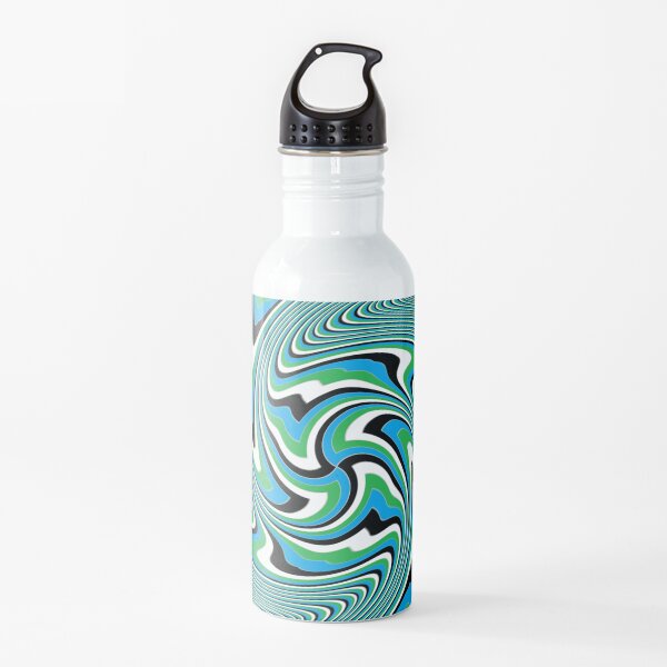 Optical #Art: Moving #Pattern #Illusion - #OpArt Water Bottle