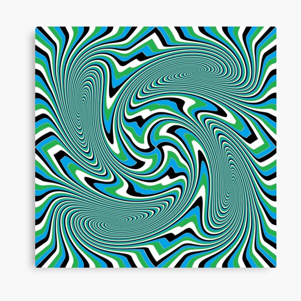 Optical #Art: Moving #Pattern #Illusion - #OpArt Canvas Print