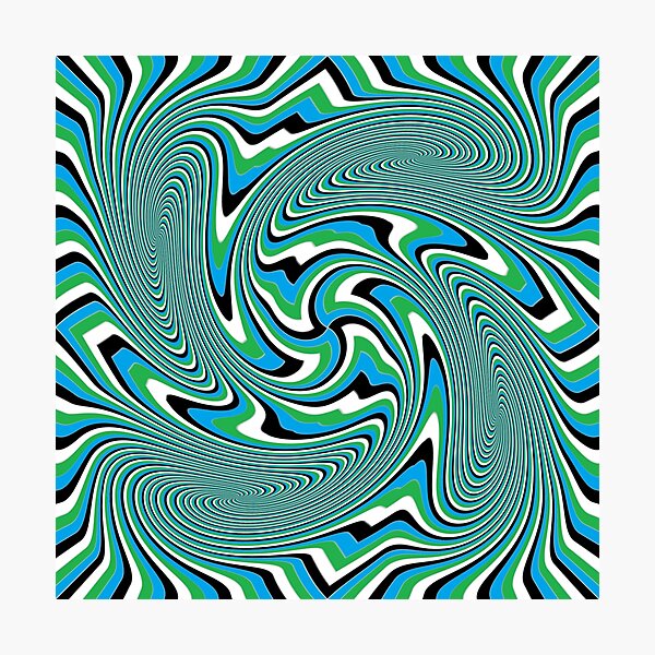 Optical #Art: Moving #Pattern #Illusion - #OpArt Photographic Print