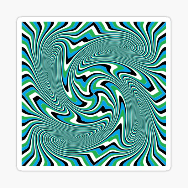 Optical #Art: Moving #Pattern #Illusion - #OpArt Glossy Sticker